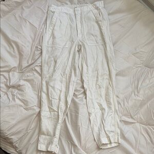 J. Crew White Cargo Pants Relaxed Fit